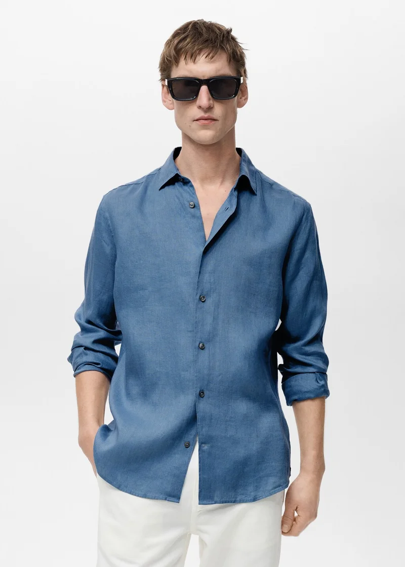 Mango Man Linen 100% shirt