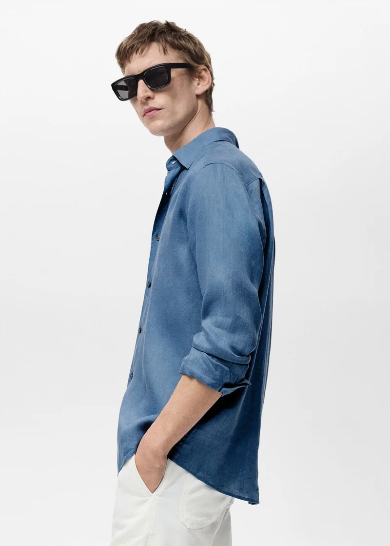 Mango Man Linen 100% shirt