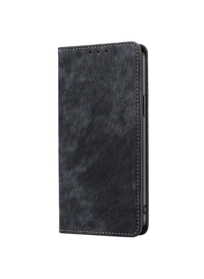 S-TOP Case For Honor X6a 4G RFID Anti-theft Brush Magnetic Leather Phone Case - Image 2