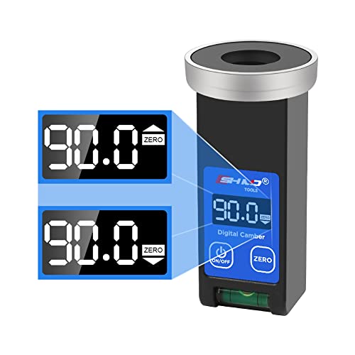 KAISAL Camber Gauge Digital Wheel Alignment Tool -90° to +90° Wide Range Wheel Alignment & Balancing Tools Accurate Caster Camber Gauge with Digital Display & Powerful Magnet & Positioning Bubble & Reset Key - Image 1
