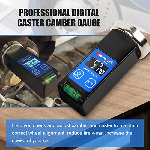 KAISAL Camber Gauge Digital Wheel Alignment Tool -90° to +90° Wide Range Wheel Alignment & Balancing Tools Accurate Caster Camber Gauge with Digital Display & Powerful Magnet & Positioning Bubble & Reset Key - Image 3