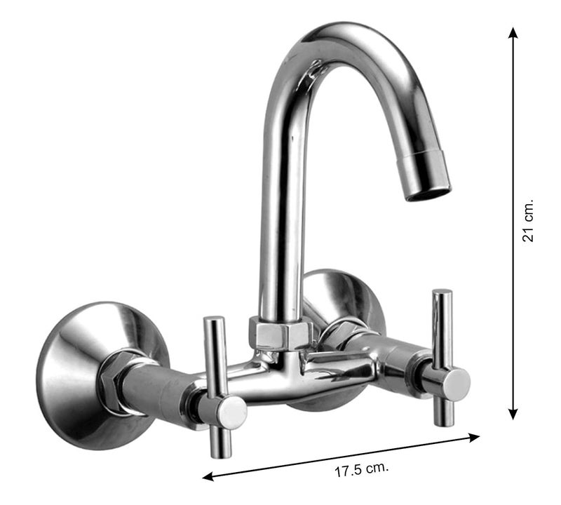 Drizzle خلاط حوض المطبخ تاريم نحاس مع فوهة دوارة 360 درجة - Image 1