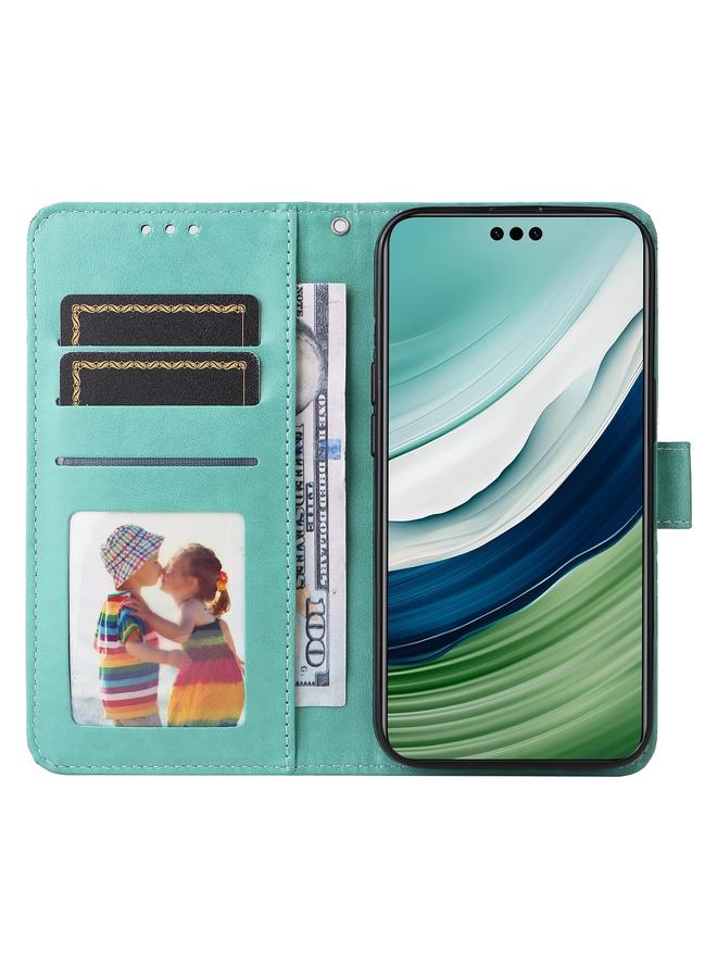 زبون جراب لهاتف Huawei Mate 60 Pro مصنوع من جلد عباد الشمس المنقوش - Image 4