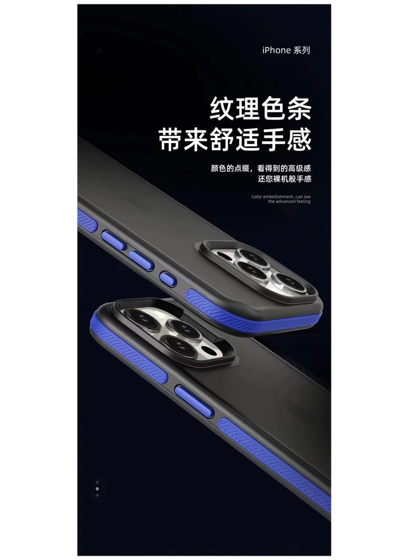 A back cover with a matte texture a delicate colored frame shock protection and protection for the camera from breakage For Iphone 12 (Red)