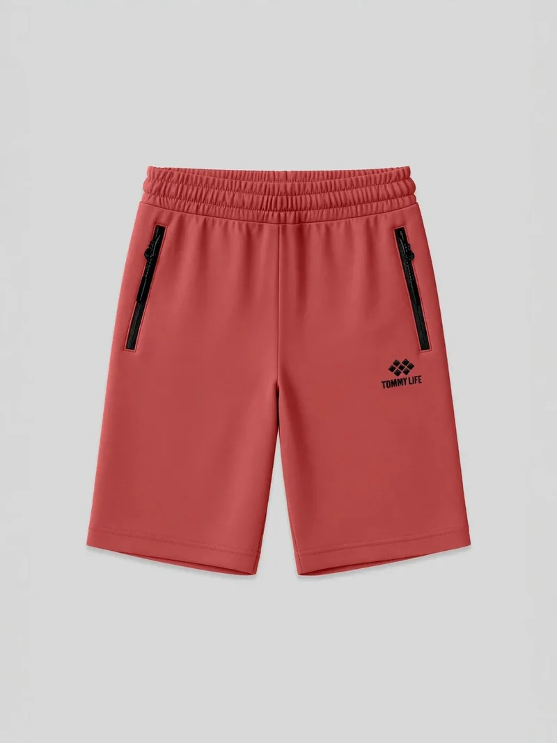 تومي لايف TOMMY Men's Regular-fit Knit Sweat Shorts