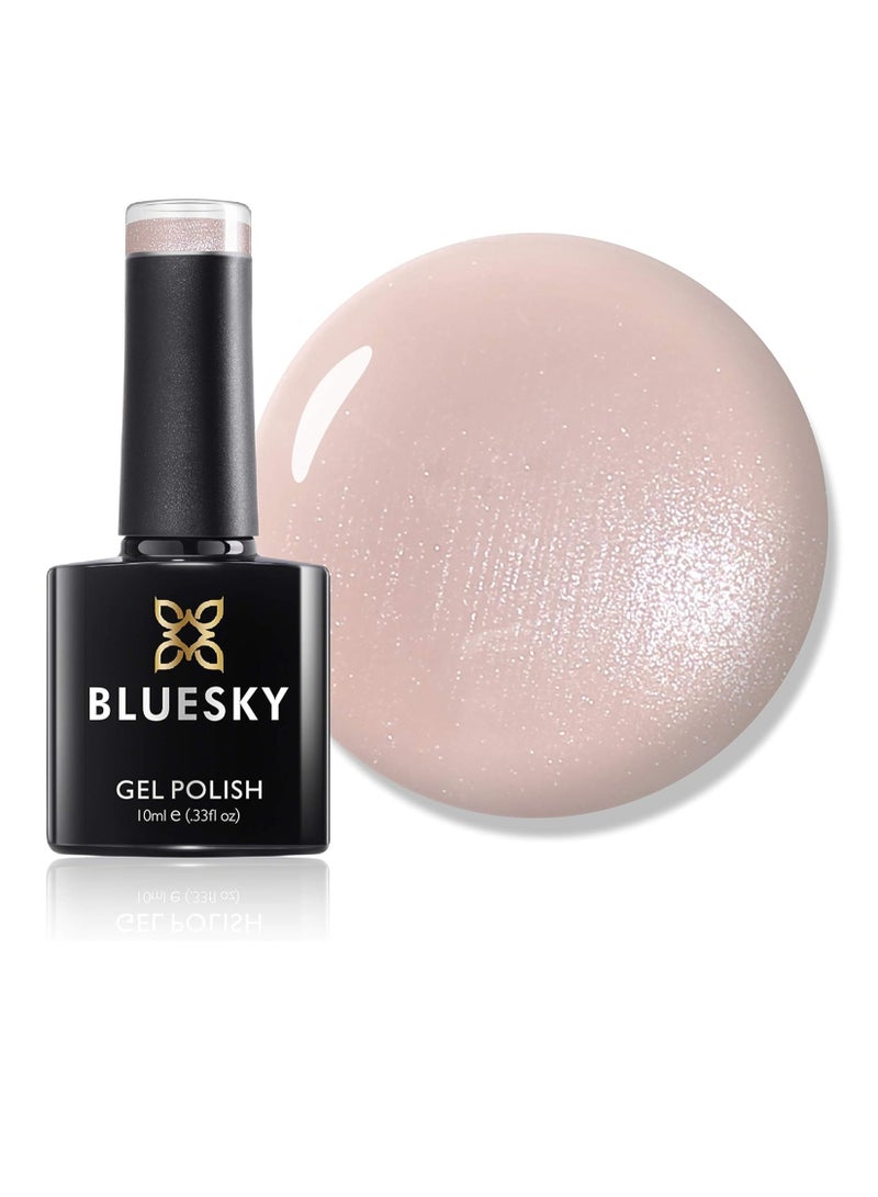 بلو سكاي طلاء أظافر جل Bare Lingerie 80564 أحمر خدود فرنسي مانيكير فرنسي وردي باهت يدوم طويلاً مقاوم للتقشر 10 مل يتطلب التجفيف تحت مصباح LED بالأشعة فوق البنفسجية - Image 1