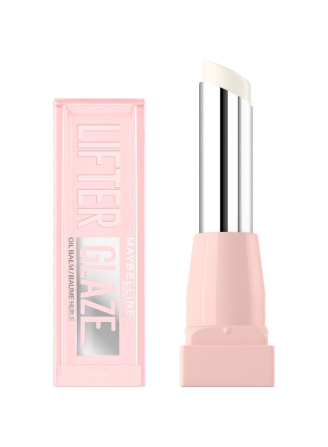 Maybelline New York Lifter Glaze Oil Balm, Hydrating Oil Balm With Hyaluronic Acid, Up to 24H Hydration, Clear Crave 001 - Image 1
