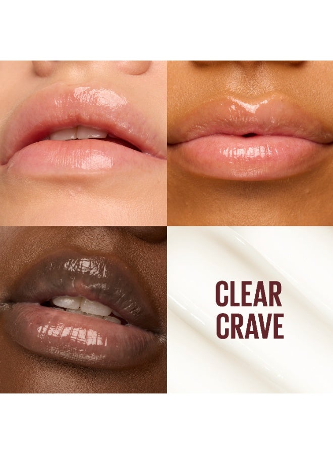 Maybelline New York Lifter Glaze Oil Balm, Hydrating Oil Balm With Hyaluronic Acid, Up to 24H Hydration, Clear Crave 001 - Image 5