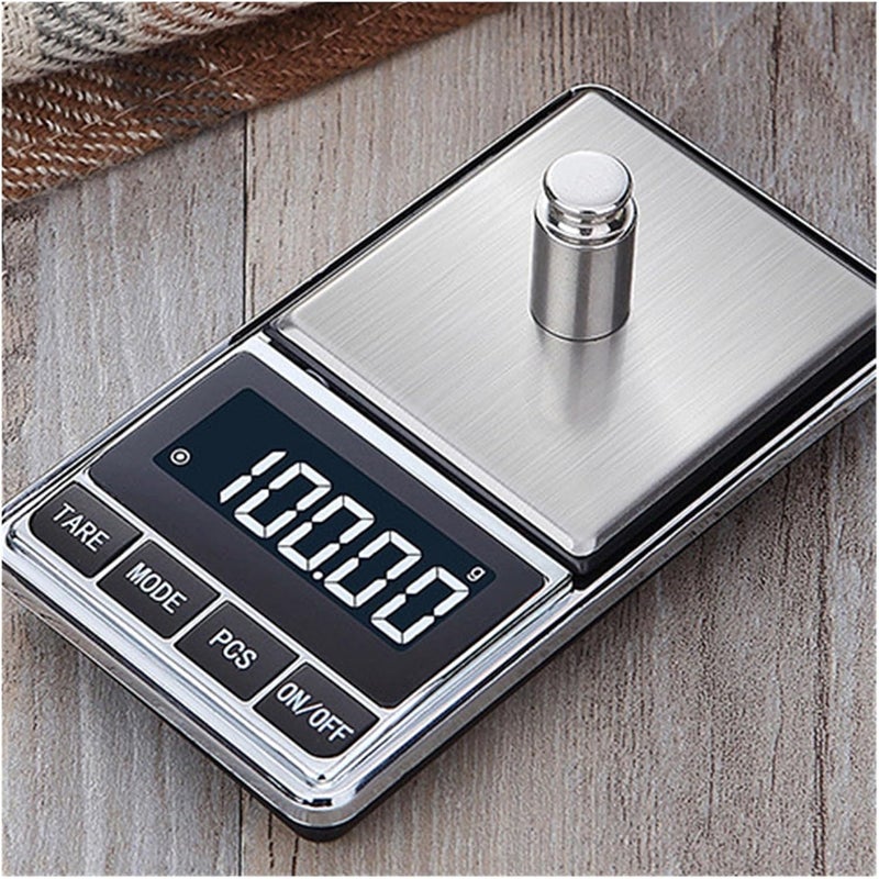 0.01g Jewelry Scale for Diamond Gold Mini Digital Scale High Accuracy Gram Scale Kitchen Electronic Scale Portable Pocket Scale(1pcs 200g) - Image 3