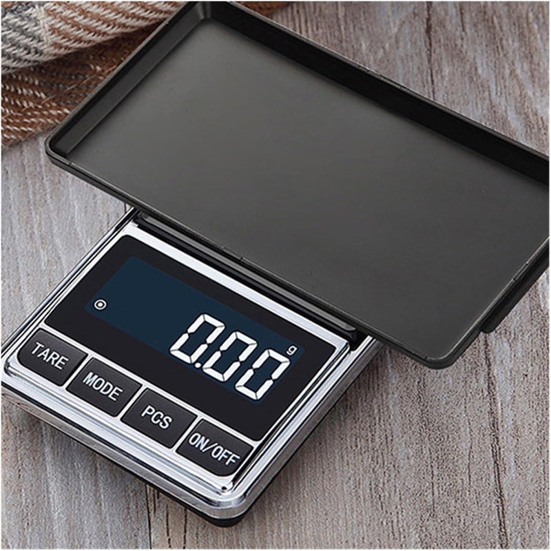 0.01g Jewelry Scale for Diamond Gold Mini Digital Scale High Accuracy Gram Scale Kitchen Electronic Scale Portable Pocket Scale(1pcs 200g) - Image 5