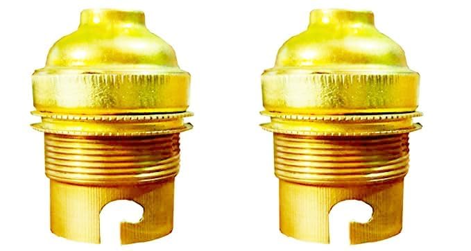 Homenique Brass B22 Lamp HolderSet of 2 - Image 1