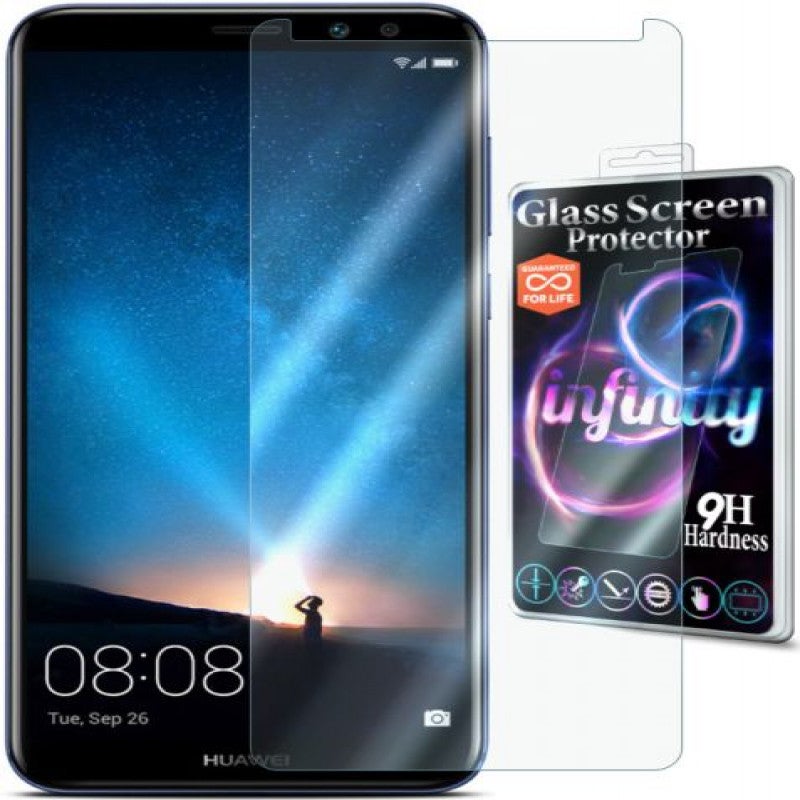 إينفينيتي واقي من الزجاج المقوى لهاتف هواوي ميت 10 شفاف / أسود