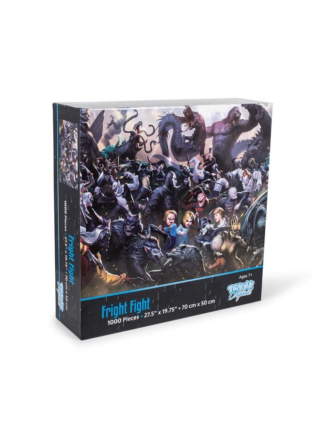 Toynk - Fright Fight Horror Movie Villain Inspired 1000 Piece Jigsaw Puzzle For Adults | Challenging Interactive Brain Teaser For Family Game Night | 28 X 20 Inches - Image 1