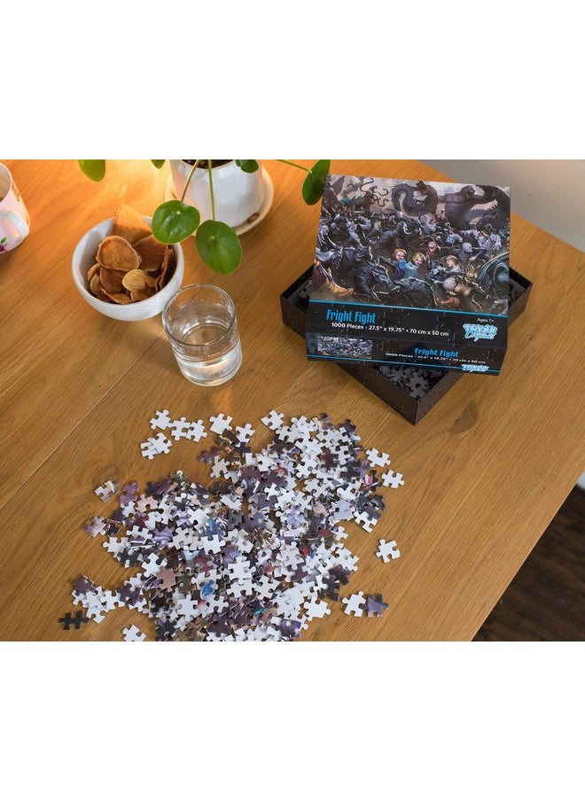 Toynk - Fright Fight Horror Movie Villain Inspired 1000 Piece Jigsaw Puzzle For Adults | Challenging Interactive Brain Teaser For Family Game Night | 28 X 20 Inches - Image 1