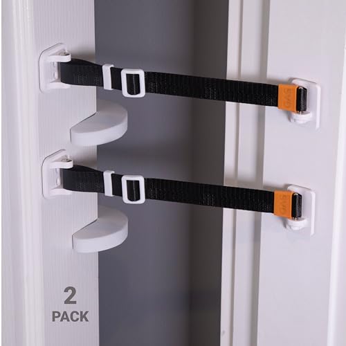 SVD.PET (2-Pack) Cat Door Latch & Stopper: A Simpler Pet Gate Solution to Dog Proof Your Home & Keep Dogs and Kids Out of Litter Box & Cat Feeder. No Cut Cat Door Interior Door. (Black) - Image 1