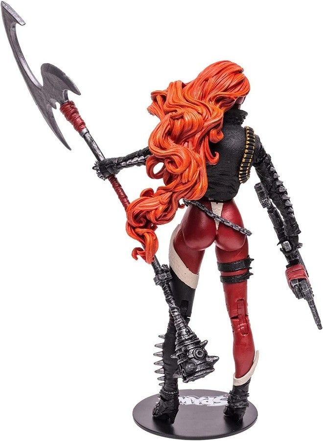 McFarlane Toys, Spawn Comic 7-inch Deluxe She Spawn Action Figure with 22 Moving Parts, Collectible Figure with Accessories and Collectors Stand Base - Ages 12+ - Image 4