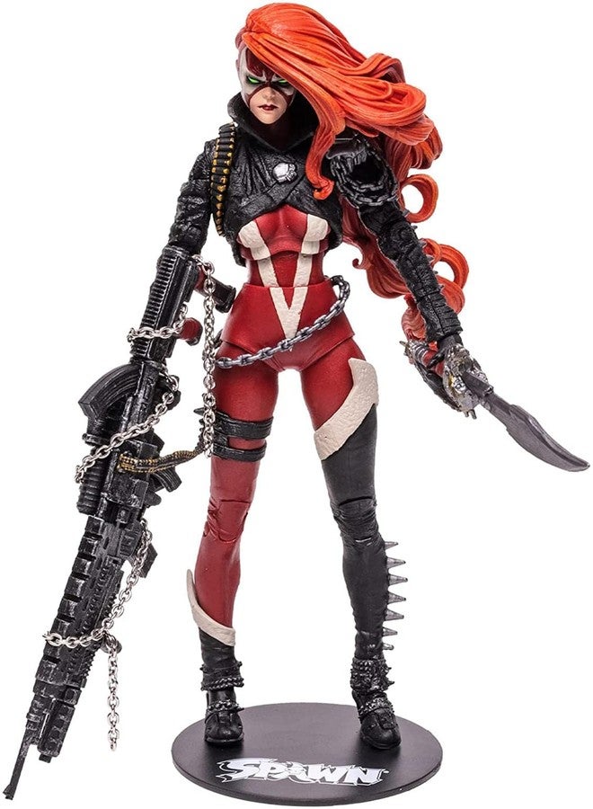 McFarlane Toys, Spawn Comic 7-inch Deluxe She Spawn Action Figure with 22 Moving Parts, Collectible Figure with Accessories and Collectors Stand Base - Ages 12+ - Image 1