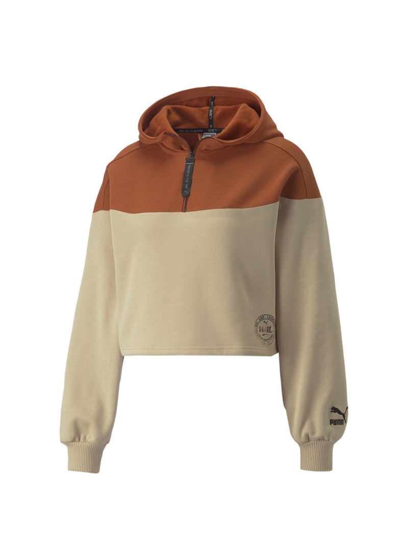 بوما - هودي We Are Legends Cropped Quarter-zip للنساء - Image 1