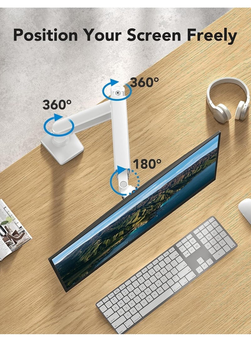 ANYOUI Monitor Desk Mount Single Arm Stand, Full Motion Monitor Arm (Holds up to 2-9kG) with Gas Spring for 13 to 32 Inch LCD LED Computer Monitor - Image 2