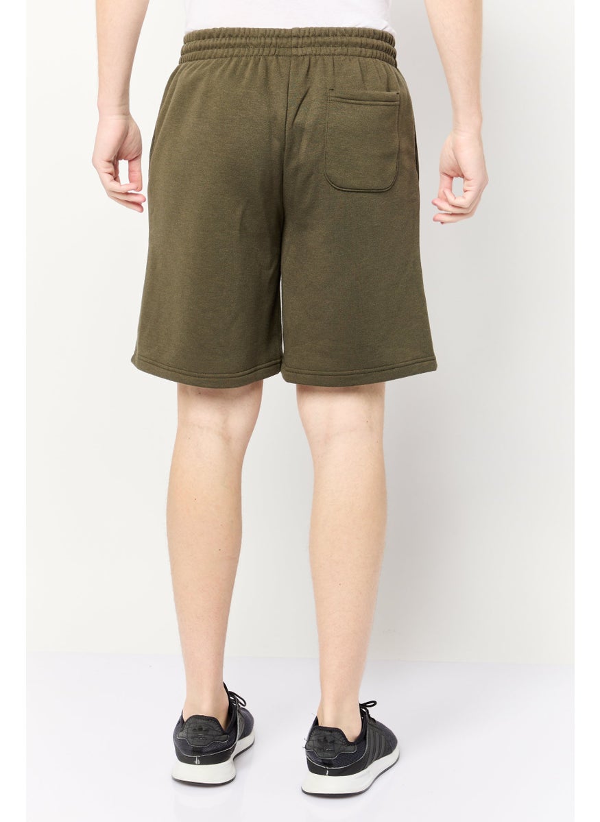TapouT Men Brand Logo Basic Short, Dark Olive  - Image 4
