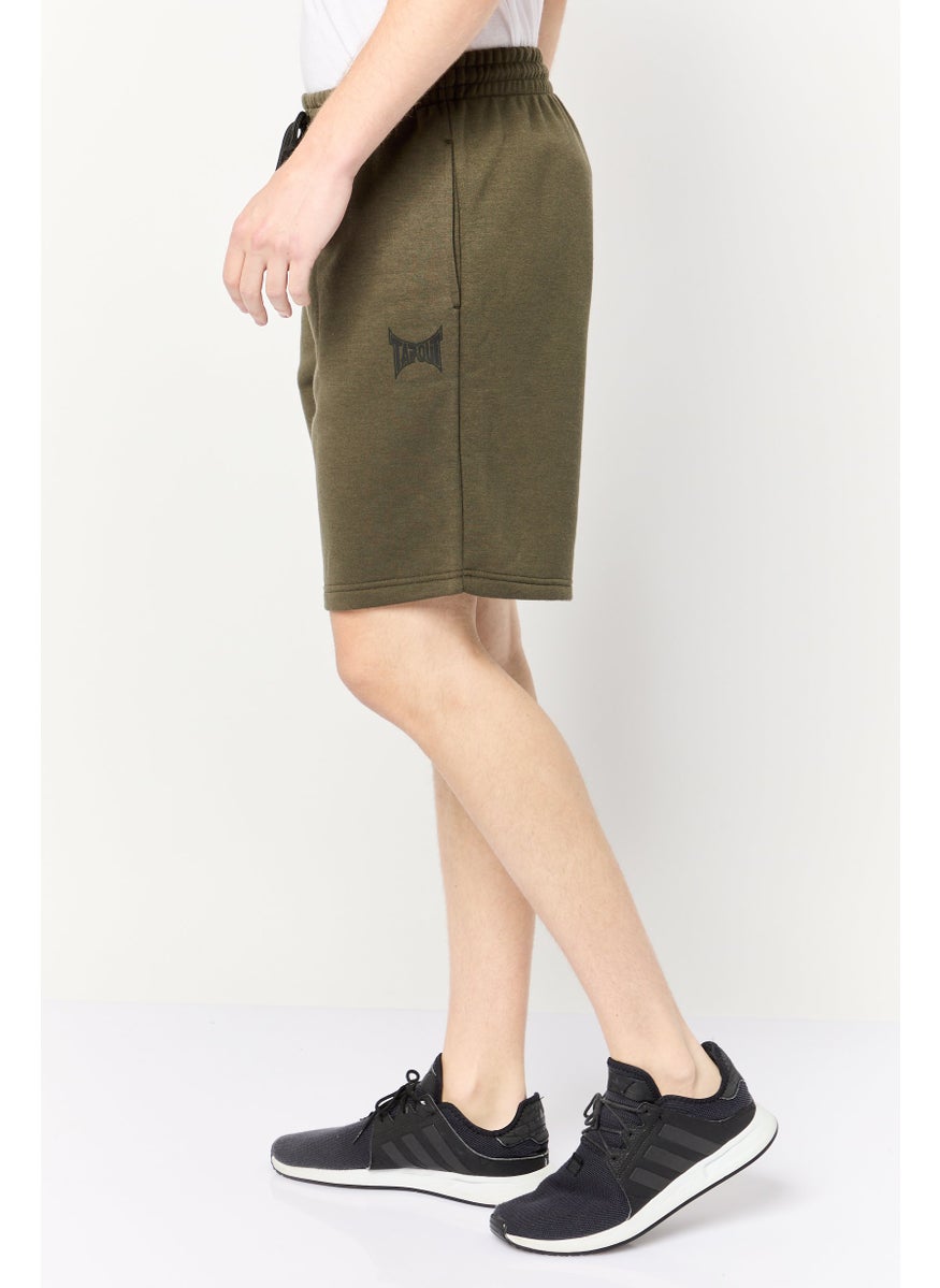 TapouT Men Brand Logo Basic Short, Dark Olive  - Image 3