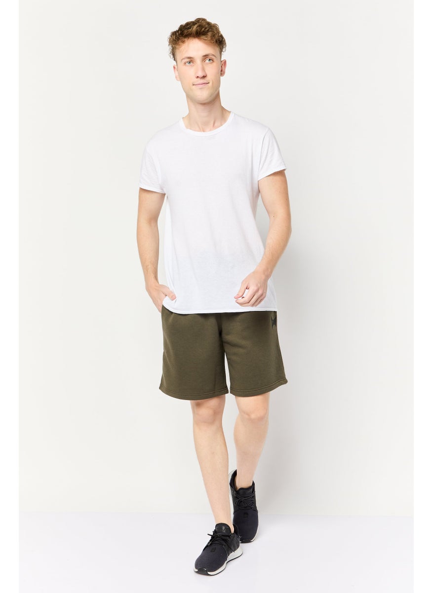 TapouT Men Brand Logo Basic Short, Dark Olive  - Image 2