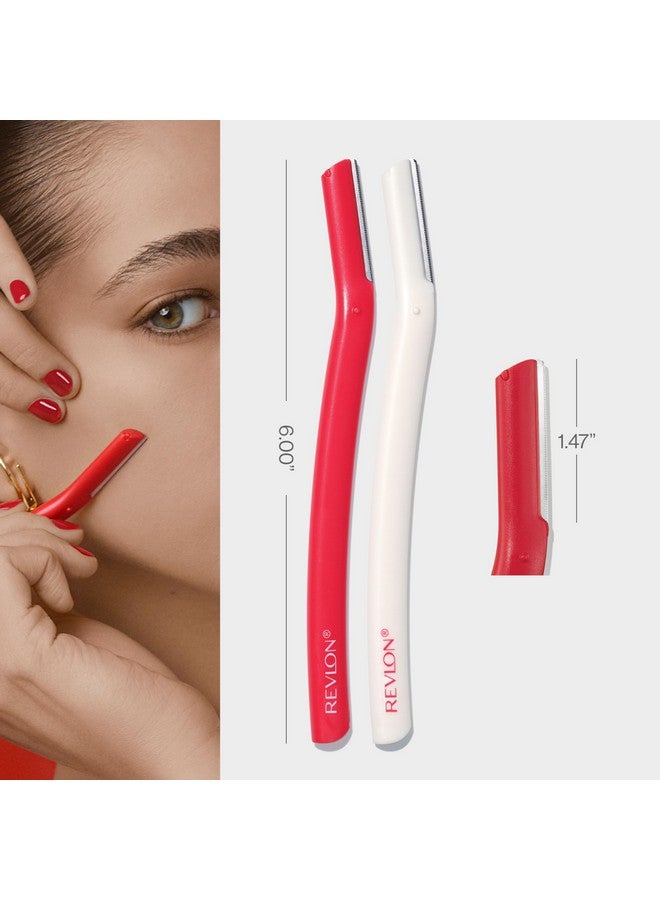 Revlon Dermaplaning Tool Facial Razor & Hair Removal Tool High Precision Bladesmooth & Even Skin Stainless Steel (Pack Of 2) - Image 4