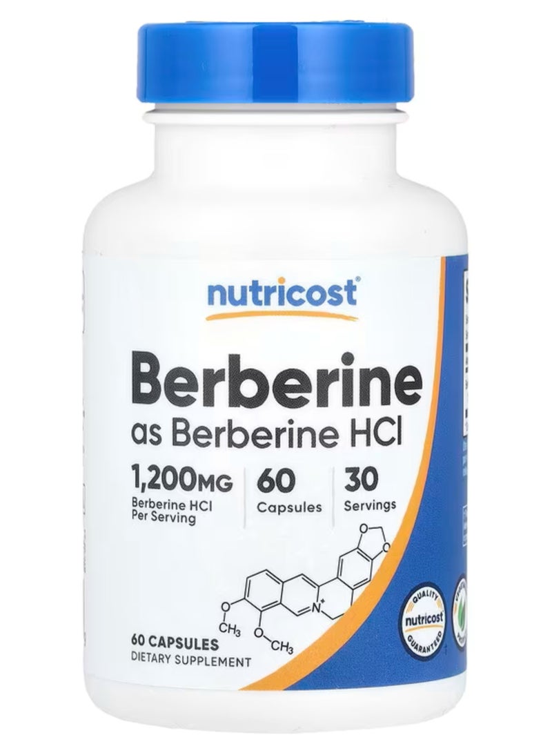 Nutricost Berberine,1200 mg 60 Capsules - Image 1