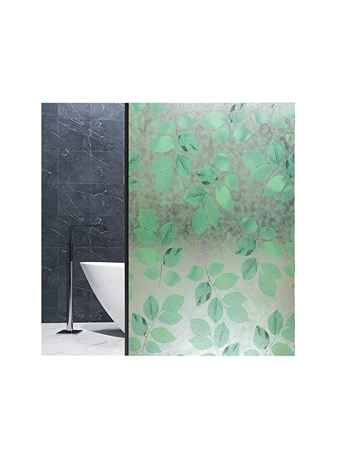 The Bros Window Film Privacy Stained Static Cling Glass Film 3D Decorative Colorful Glass Window Sticker Heat Control Anti UV for Bathroom Kids Room Sliding Door 17.5 x 78.7 Inch - Image 3