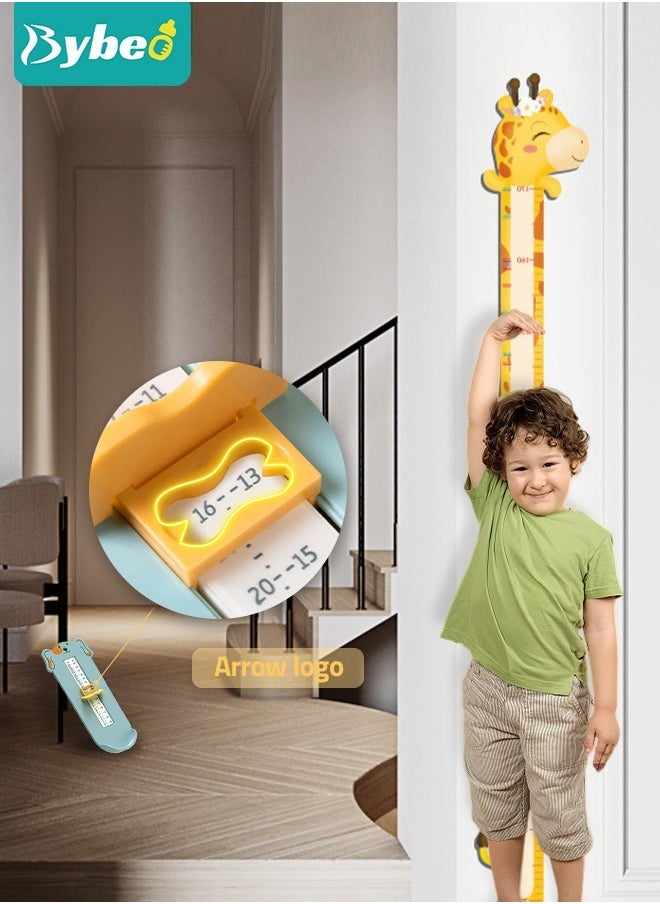 2 PCS of Baby Foot Measuring Device Children's Toddler Feet Shoe Size Measure Tool Removable Height Chart for Kids Dinosaur Measuring Chart Ruler