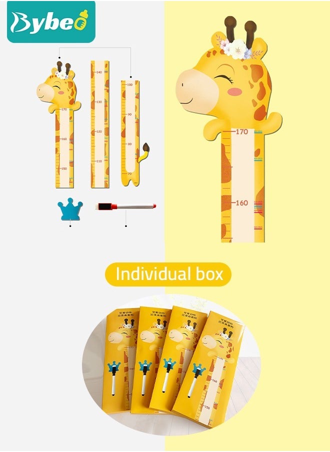 2 PCS of Baby Foot Measuring Device Children's Toddler Feet Shoe Size Measure Tool Removable Height Chart for Kids Dinosaur Measuring Chart Ruler