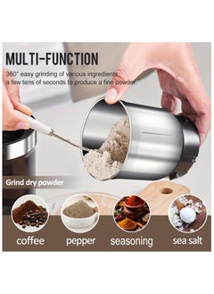 Healife Portable 2-in-1 Electric Coffee and Spice Grinder | Wet & Dry Multi-Use with 2 Removable Stainless Steel Bowls  - Image 3