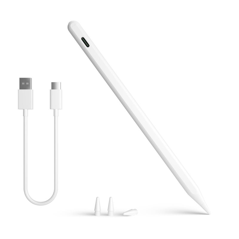 ANYQOO iPad Air 13/11 inch Pencil, Stylus Pen for iPad Air 3/4/5/M2/M3, iPad 6th-11th 2018-2025, Pro 11/12.9/13-inch M4, Mini 5/6/7th A17 Pro with 15h Working Time Pixel-Perfect Tilt Palm Rejection - Image 1