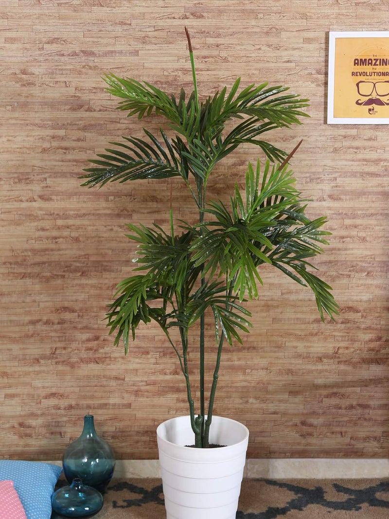 Fourwalls Artificial Areca Palm Plant Without Pot for Home and Office Dcor 115 cm Green
