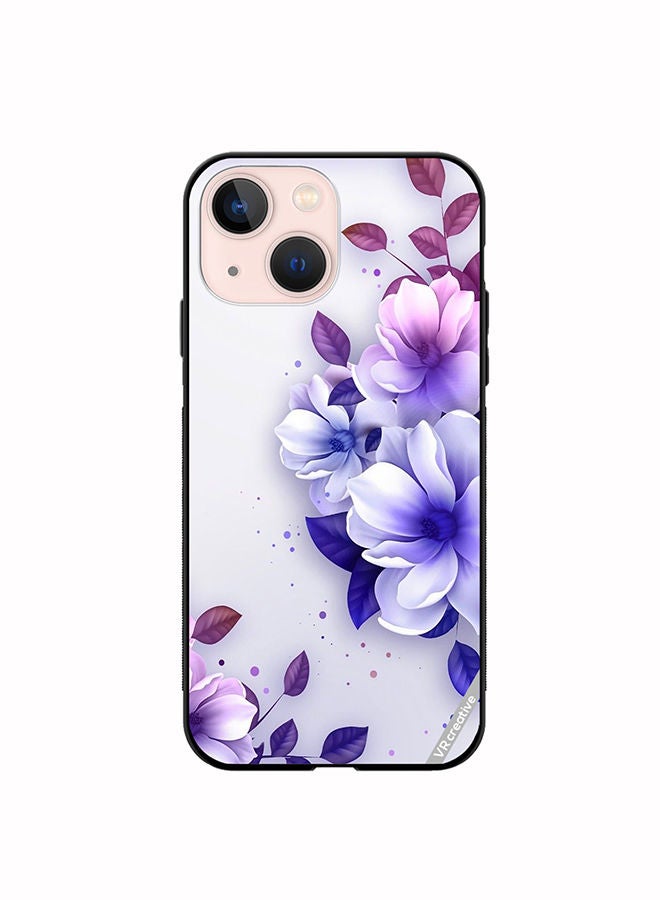 VR CREATIVE Protective Case Cover For Apple iPhone 13 mini Flower Design Multicolour - Image 1