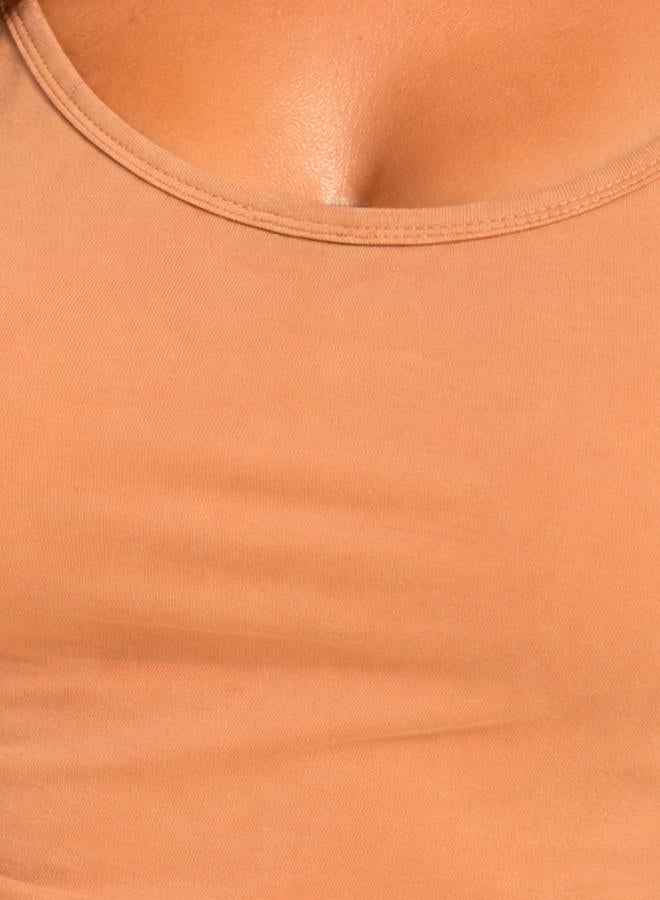 Clovia Beige Solid Strappy Cami Top - Image 5