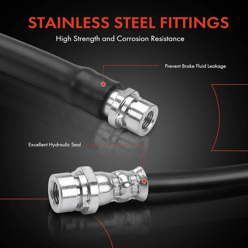 A-Premium Brake Hydraulic Hose for Ford EcoSport 2004-2012 - Image 4