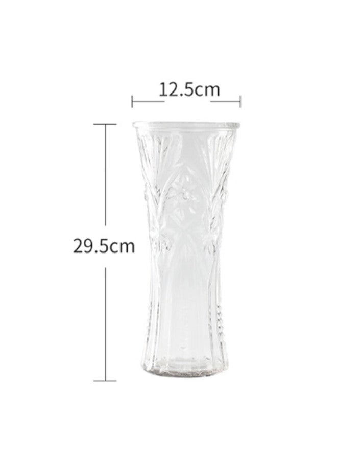 Extreme Space Jidukongjian Glass Vase For Lucky Bamboo, Lily, Rose, Flower Arrangement, Hydroponic Container, Home Decor, Round Mouth Vase - Image 1