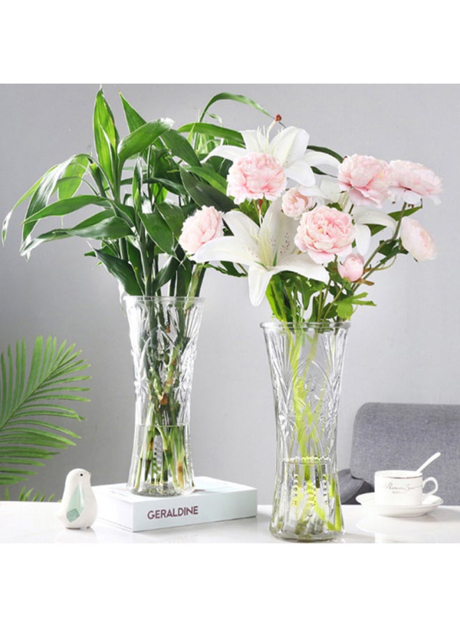 Extreme Space Jidukongjian Glass Vase For Lucky Bamboo, Lily, Rose, Flower Arrangement, Hydroponic Container, Home Decor, Round Mouth Vase - Image 2