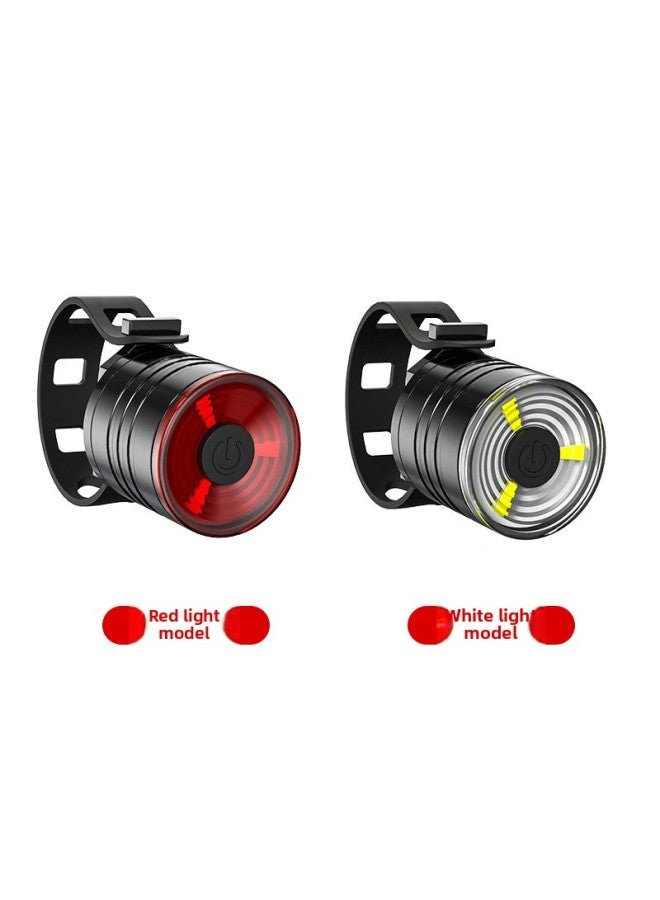 Generic Bicycle Tail Light Aluminum Alloy Gem Light Outdoor Night Riding Warning Light Helmet Light Mountain Bike Bicycle Accessories-Color:red White Suit Opp Bag  - Image 2