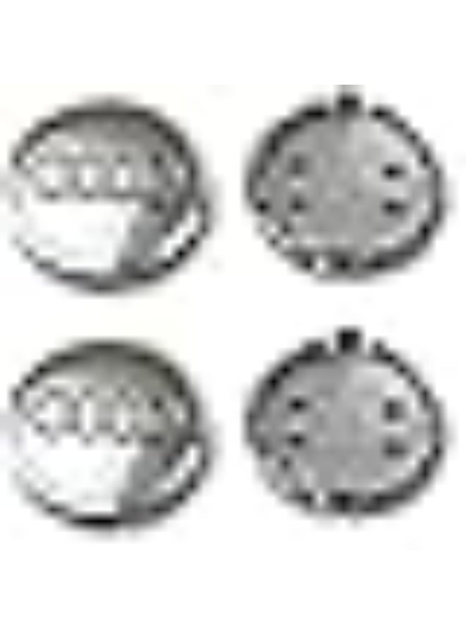 أودي أغطية مركز جنوط سيارات أودي مقاس 61 مم | مجموعة 4 أغطية وسط العجلات باللون الفضي - Image 3