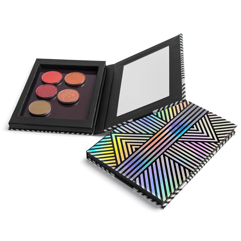 TUOKING Makeup Magnetic Palette with Mirror and 20Pcs Metal Stickers Empty Storage Palette for Eyeshadow Powder Highlighter - Image 3