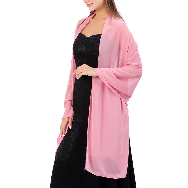 Ladiery Chiffon Shawl Wraps for Women Evening Dresses, Elegant Soft Sheer Shawls for formal dressy Bride Wedding - Image 2