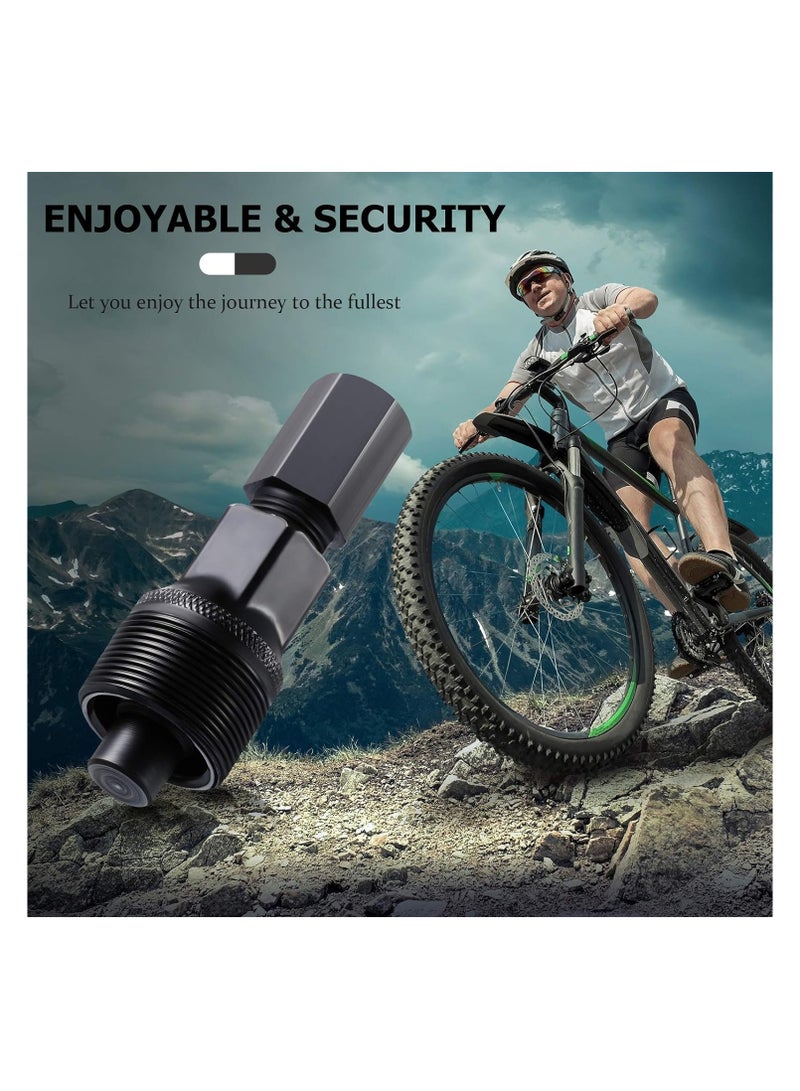Yakumuz Crank Remover Yakumuz Bicycle Crank Puller Bike Crankset Crank Arm Puller Compact Crank Puller Cycling Power Pull Crank Pulley Tool Repair Maintenance Remover for Bikes, Black  - Image 3
