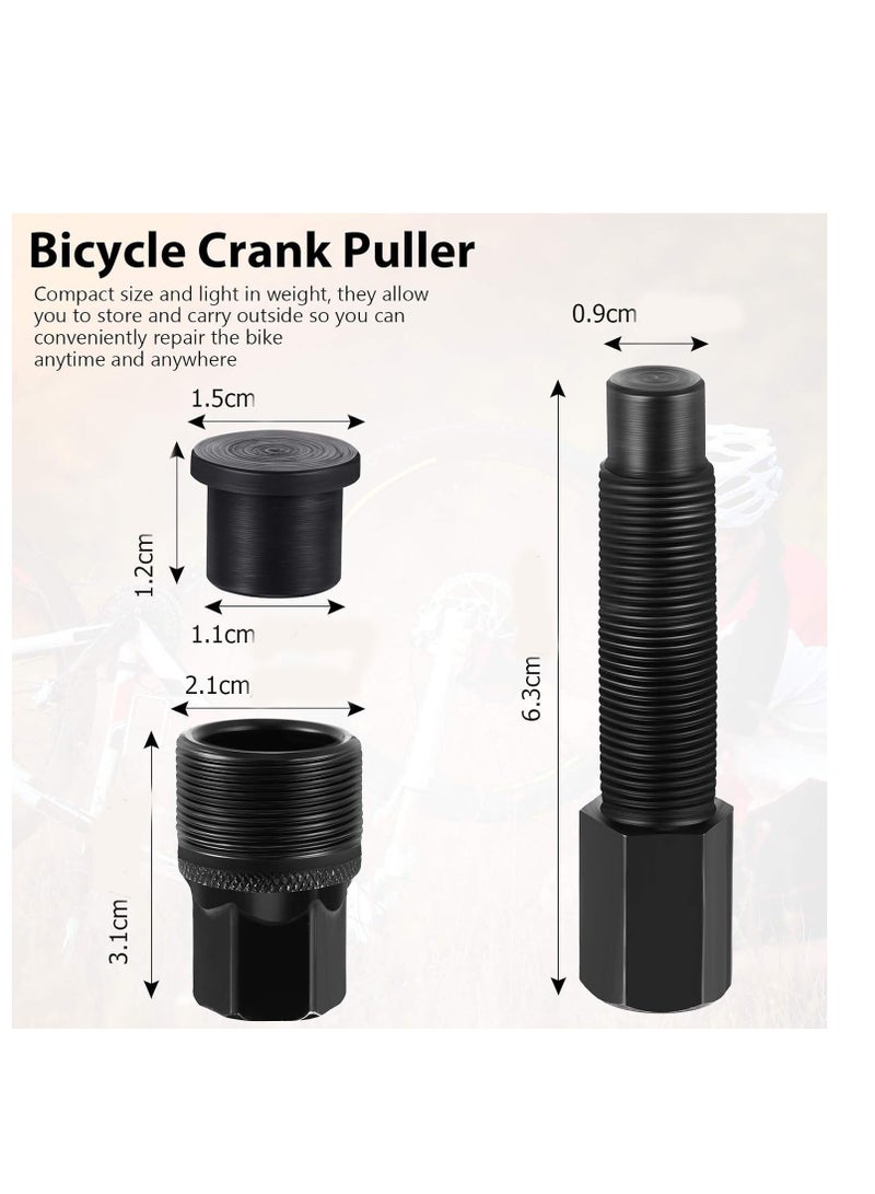 Yakumuz Crank Remover Yakumuz Bicycle Crank Puller Bike Crankset Crank Arm Puller Compact Crank Puller Cycling Power Pull Crank Pulley Tool Repair Maintenance Remover for Bikes, Black  - Image 2