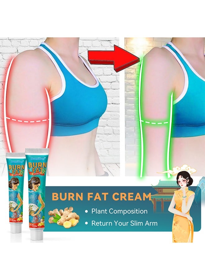 Sumifun Burn Fat Cream - for Belly Hand and Leg Hot Slim Cream with Ginger Natural Ingredients Slim Cream Body Slimming Cream Stomach Slimming Cream Fat Burning Cream 20g - Image 3