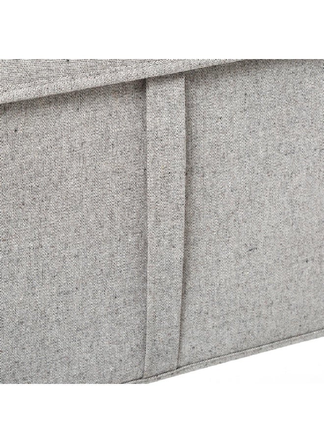 Five Simply Smart Orga Polypropylene and Polyester Foldable Storage Box with Lid Light Grey 25 x 31 x 35 cm 181252 - Image 4