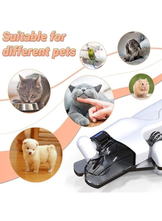 عام مقص أظافر للحيوانات الأليفة مع إضاءة، مقص أظافر أبيض، أدوات عناية بالحيوانات الأليفة، مقص للقطط والكلاب، مزيل أظافر ومبرد. - Image 5