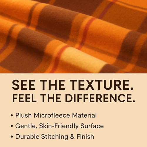 PWI Supersoft AC Blanket for Single Bed – Lightweight Fleece Blanket 60x90 Inches | Skin-Friendly, All-Season, Travel-Friendly, Ideal for AC Rooms & Mild Winters-Brown - Image 3