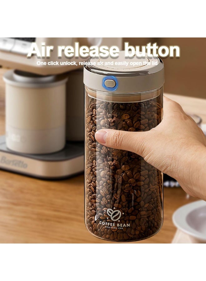 Vacuum Sealed Coffee Canister Coffee Container with One-Way CO2 Valve and Freshness Tracker, Perfect for Coffee Bean,  Flour, Grain, Snack, Sugar, TeaStorage(1.7L/57OZ) - Image 4